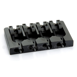 NEW Hipshot 5A4FM2AB 4 string A Style Fender Mount Aluminum Bass Bridge - BLACK