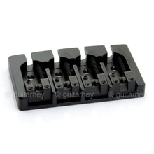 Carregar imagem no visualizador da galeria, NEW Hipshot 5A4FM2AB 4 string A Style Fender Mount Aluminum Bass Bridge - BLACK