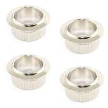 Load image into Gallery viewer, NEW (4) Gotoh Vintage Style Press Fit Bass Key Bushings Tuner Bushings - NICKEL