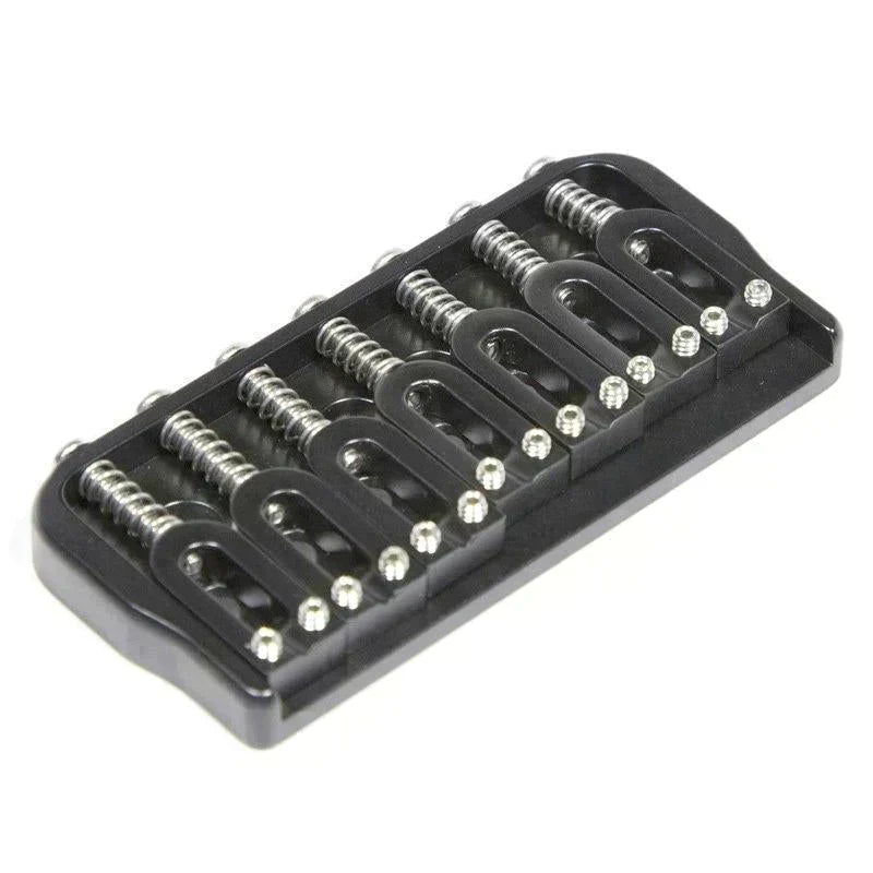 USA Hipshot 41075B 7 String Hardtail Fixed Bridge .175" Floor w/ screws - BLACK