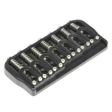 Load image into Gallery viewer, USA Hipshot 41075B 7 String Hardtail Fixed Bridge .175&quot; Floor w/ screws - BLACK