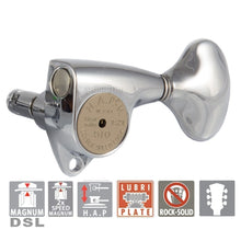 Load image into Gallery viewer, NEW Gotoh SGV510Z-L5-HAPM Set L3+R3 HAP-M Gear ratio 1:21 w/ screws 3x3 - CHROME