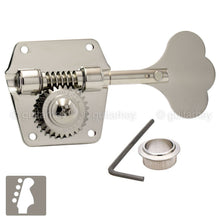 Load image into Gallery viewer, Gotoh GBR640 Res-O-Lite Reverse Wind Bass Tuners 4 In-Line Right Handed - NICKEL