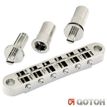 Load image into Gallery viewer, NEW Gotoh GE103B-T Large Metric Posts Tunematic w/ Studs Tune-O-Matic - CHROME