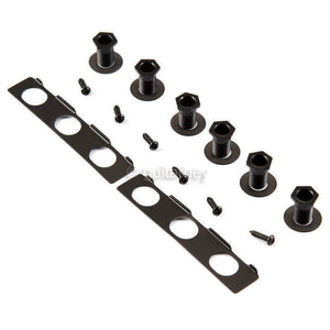 NEW Hipshot Mini 6-In-Line Non-Staggered Tuners HS Buttons LEFT-HANDED - BLACK