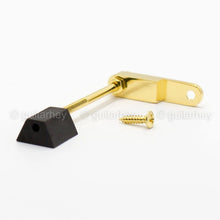 Carregar imagem no visualizador da galeria, NEW Bracket for Gibson® Style Archtop Pickguard Ebony Block Made in Japan GOLD