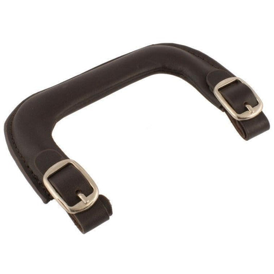 NEW Guitar Case Handle High Qualty Leather Replacement w/ Buckles - BROWN