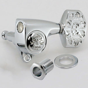 NEW Gotoh SGV510Z-A60LX Luxury Mode L3+R3 SET Tuning Keys 1:21 Ratio 3x3 CHROME