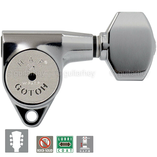 NEW Gotoh SG301-07 HAPM Adjustable Post Height Locking SMALL Buttons 3x3 CHROME