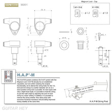 Load image into Gallery viewer, NEW Gotoh SG301-M07 HAPM Adjustable Post Height Locking SMALL Buttons 3x3 CHROME