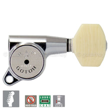 Load image into Gallery viewer, NEW Gotoh SG381-M07 HAPM 6 in line Tuners Locking Set Right Handed - CHROME