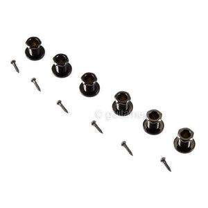 NEW Gotoh SG381-05 MG Magnum Locking 6 in Line Set OVAL Small Buttons - BLACK