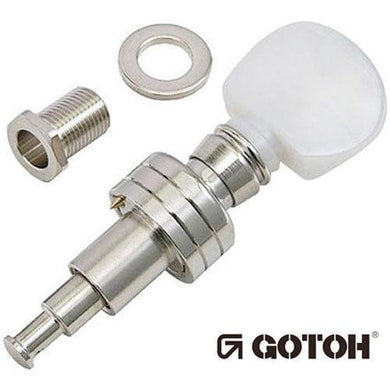 NEW Gotoh SPBJ-4-PW Sealed PLANETARY Banjo Tuning Keys White Pearl Knob - NICKEL