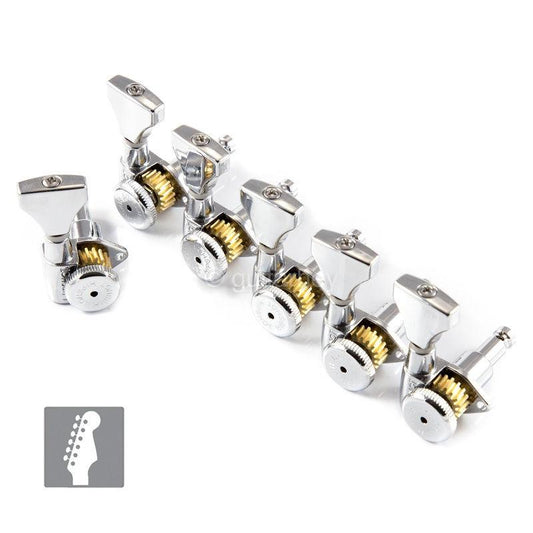 Hipshot 6K1GL0C-STAG Grip-Lock Upgrade Kit STAGGERED Open-Gear 6 in line CHROME
