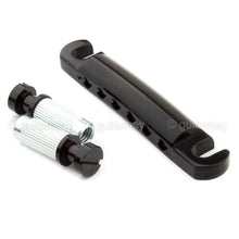 Carregar imagem no visualizador da galeria, Gotoh GE101Z Zinc Diecast Tailpiece w/ Metric Studs for Import Guitars - BLACK