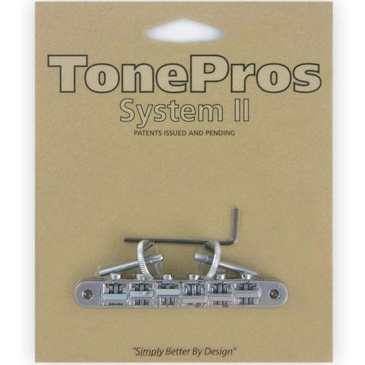 NEW TonePros AVR2-C Tuneomatic Bridge Locking for Gibson Les Paul ABR-1 CHROME