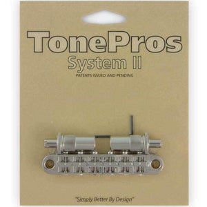 NEW TonePros T3BT-N Nashville Tunematic Bridge (Metric Thread) Tone Pros NICKEL