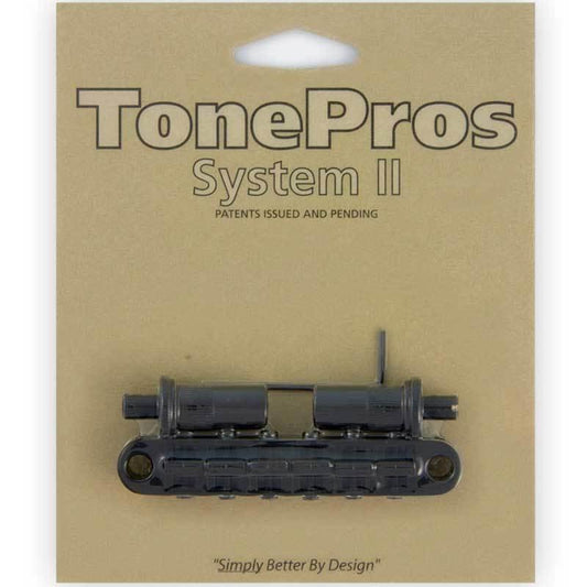 NEW TonePros T3BT-B Nashville Tunematic Bridge - (Metric Thread) Tone Pros BLACK