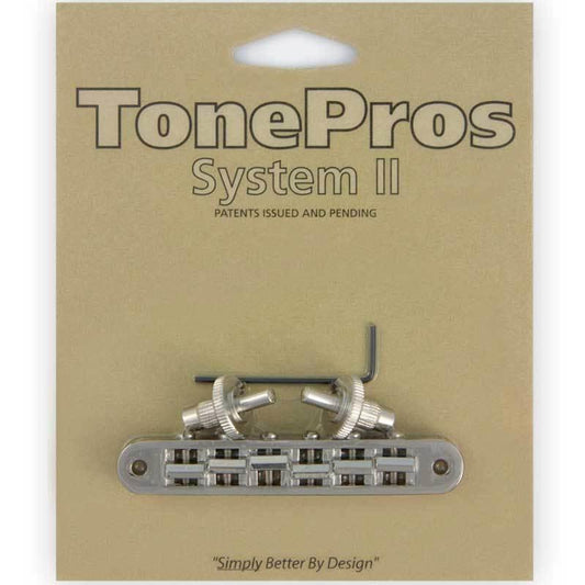 NEW TonePros TP6-N Standard Tuneomatic Nashville (small posts) Tone Pros NICKEL