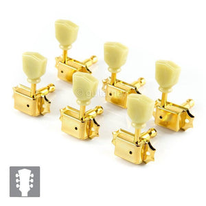 NEW Gotoh SD90-SL Tuners Set Tuning Keys Set L3+R3 w/ screws 3x3 - GOLD