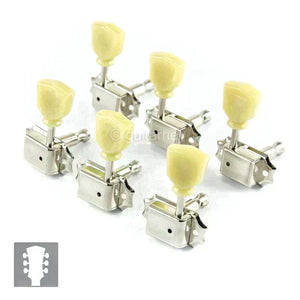 NEW Gotoh SD90-SL Tuners Tuning Vintage Keys Set L3+R3 Keystone 3x3 - NICKEL