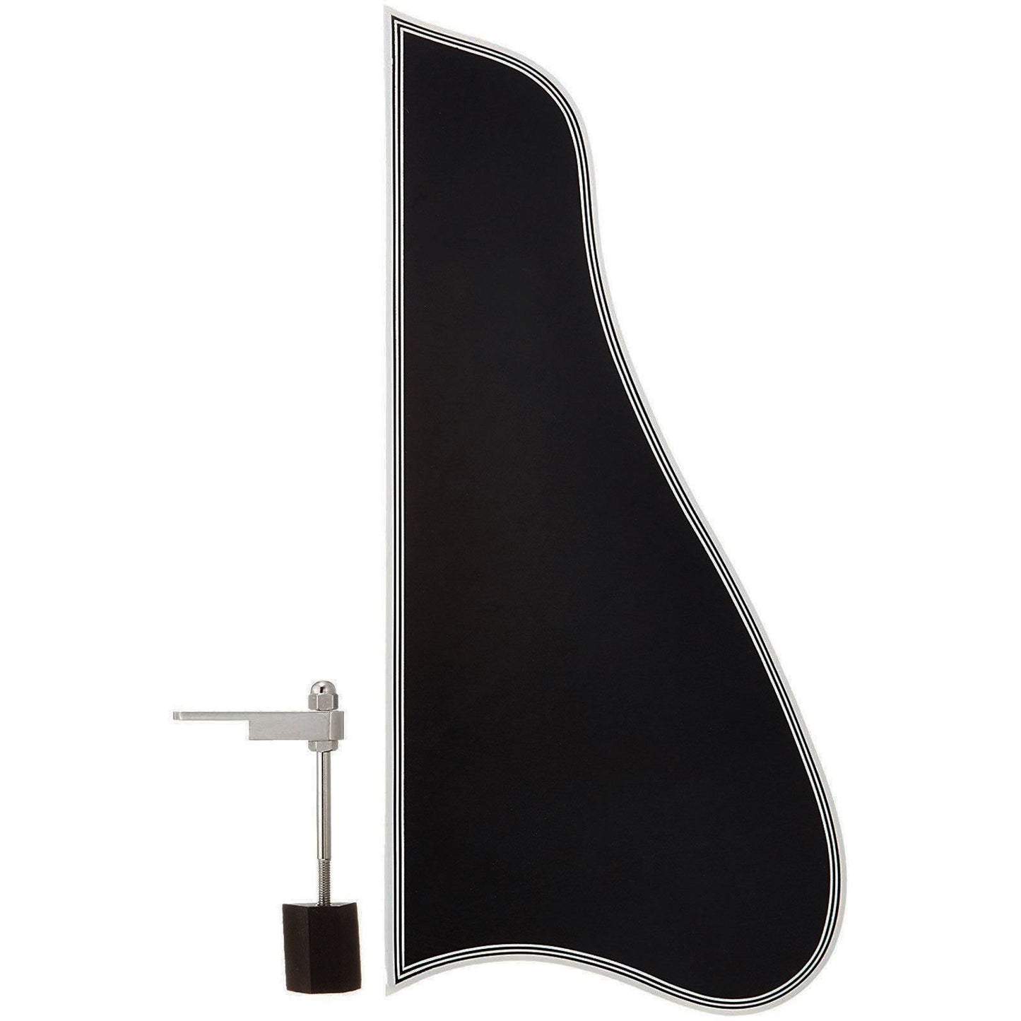 NEW BLACK Pickguard Gibson L-5 Cutaway Style & Nickel Bracket w/ Ebony Block