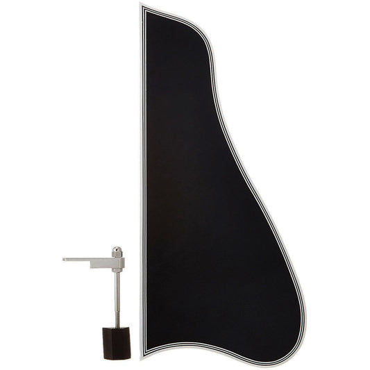 NEW BLACK Pickguard Gibson L-5 Cutaway Style & Nickel Bracket w/ Ebony Block