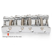 Load image into Gallery viewer, Gotoh 203B-4 Bass Bridge 4-Strings Precision Jazz for Fender P Jazz Bass CHROME