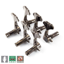 Carregar imagem no visualizador da galeria, Gotoh GB707 6-Strings Bass Machine Heads Set L3+R3 w/ Screws 3x3 - COSMO BLACK