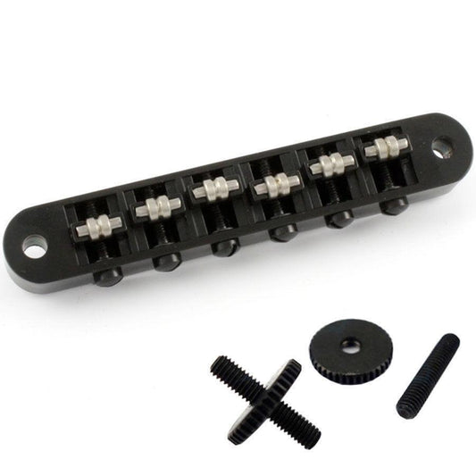 NEW Roller Tunematic BRIDGE for Gibson Les Paul SG TuneOMatic ABR-1 post - BLACK