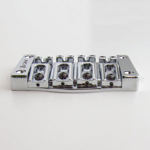 NEW Hipshot 4-String TransTone Bass Bridge Flat Mount .750" Spacing - CHROME