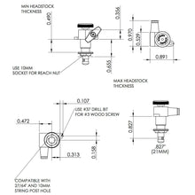 Load image into Gallery viewer, Hipshot 6K1EL0C 6-In-Line Non-Staggered Closed-Gear GRIP-LOCK kit UMP - CHROME