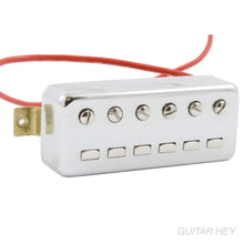 Carregar imagem no visualizador da galeria, NEW Hofner Style 6 String Guitar Pickup with Chrome Cover, 6.4K Ohms 2-Conductor