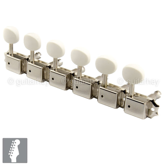 NEW Gotoh SD91-05MA Tuning Keys 6-In-Line w/ Bushings and Screws - NICKEL