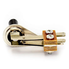 Load image into Gallery viewer, NEW Right Angle 3-Way Toggle Switch for 2-Pickups - Made in Japan - BLACK KNOB