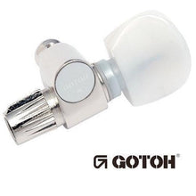 Carregar imagem no visualizador da galeria, Gotoh SPBJ-5-PW-N 5th String BANJO Tuning Key 13:1 w/ White Pearl Knob - NICKEL