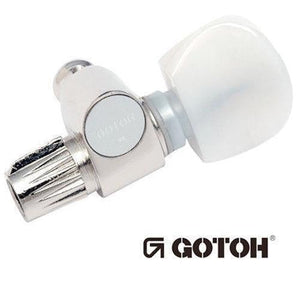 Gotoh SPBJ-5-PW-N 5th String BANJO Tuning Key 13:1 w/ White Pearl Knob - NICKEL