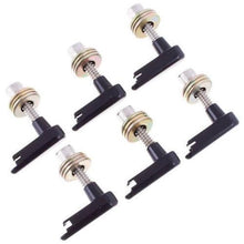 Load image into Gallery viewer, NEW Power Pins 2.0 w/ Power Plate for Acoustic Guitar Bridge Pins - BLACK