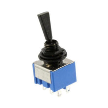 Carregar imagem no visualizador da galeria, NEW Black ON-OFF-ON 3-way DPDT Mini Toggle Switch for Guitar/Bass - Japan Made