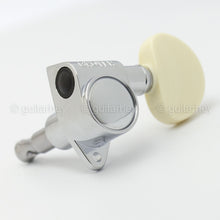 Load image into Gallery viewer, NEW Grover Rotomatic 3x3 Tuners w/ LARGE SIMULATED IVORY Buttons 102CK - CHROME
