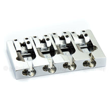 Carregar imagem no visualizador da galeria, NEW Hipshot 5A4FM1AC 4 string A Style Fender Mount Aluminum Bass Bridge - CHROME