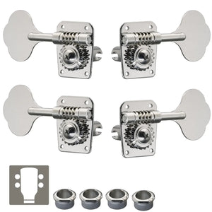 NEW Gotoh GB10 Bass TUNERS L2+R2 Tuning Keys w/ hardware 2x2 Set - NICKEL