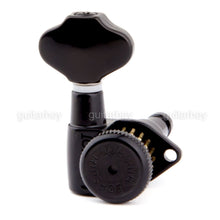 Load image into Gallery viewer, NEW Hipshot Grip-Locking Open-Gear D08 BUTTERBEAN Keys w/ Screws Set 3x3 - BLACK