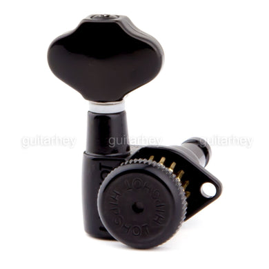 NEW Hipshot Grip-Locking Open-Gear D08 BUTTERBEAN Keys w/ Screws Set 3x3 - BLACK