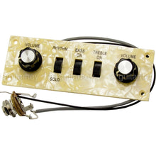 Load image into Gallery viewer, NEW Wired Control Plate for Hofner Style Violin Bass Pearloid Control Panel