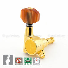 Carregar imagem no visualizador da galeria, NEW Gotoh SG381-P8 MG MAGNUM LOCK Locking Key Set 6 in line Tuner - GOLD