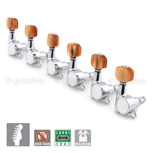 Load image into Gallery viewer, NEW Gotoh SG381-P8 MG Magnum Locking Set 6 in line Tuners Keys - CHROME