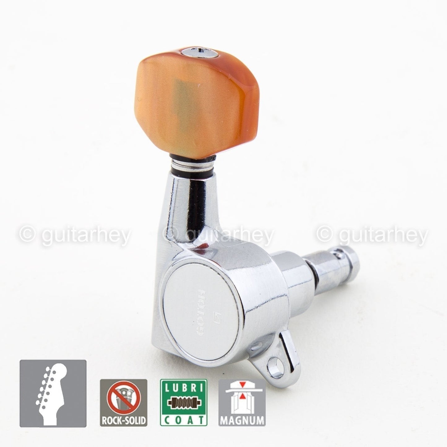 NEW Gotoh SG381-P8 MG Magnum Locking Set 6 in line Tuners Keys - CHROME