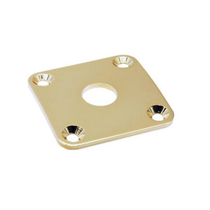 NEW Gotoh JCB-4 Square Jack Plate for Les Paul Guitar w/ Screws - GOLD