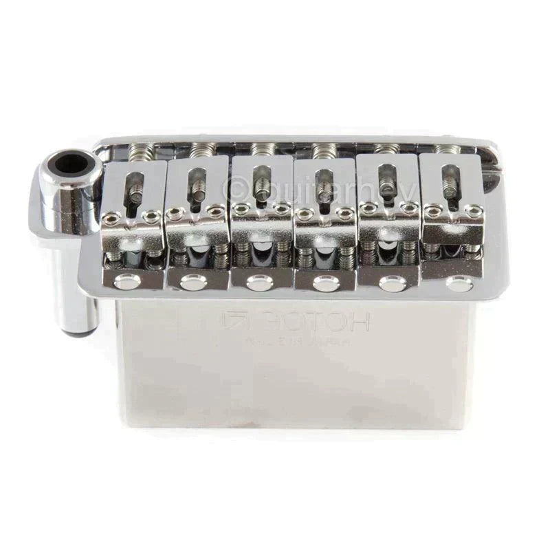 NEW Gotoh 510TS-FE2 Non-locking Tremolo Bridge Steel Saddles & Block - CHROME